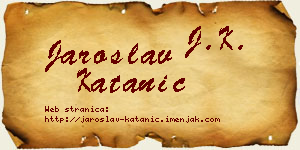 Jaroslav Katanić vizit kartica